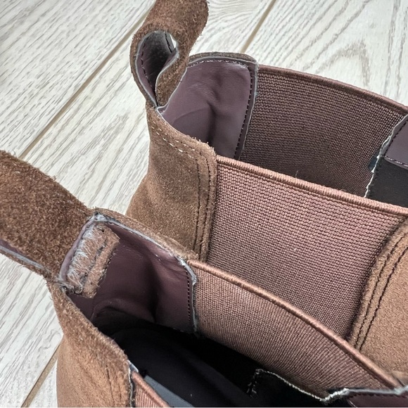 Steve Madden Women's Leopold Suede Chelsea Booties 6M Brown $99 - Picture 7 of 9